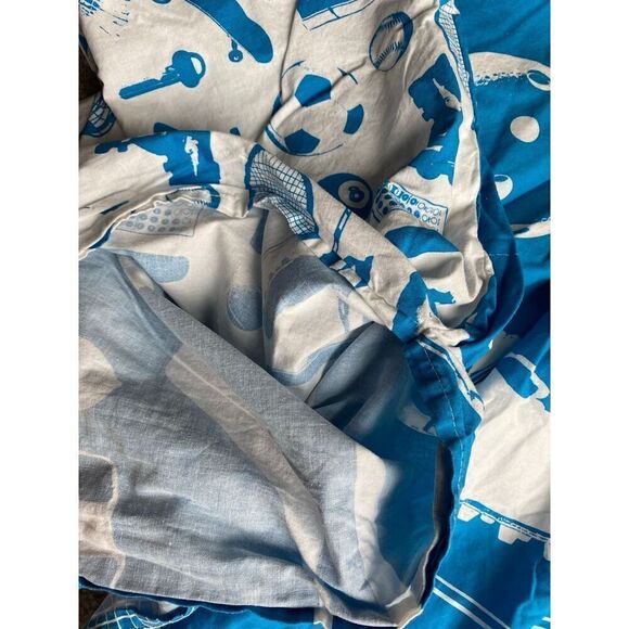 Ikea Reversible Sports Equipment design Queen Bed Duvet Cover - Picture 3 of 7